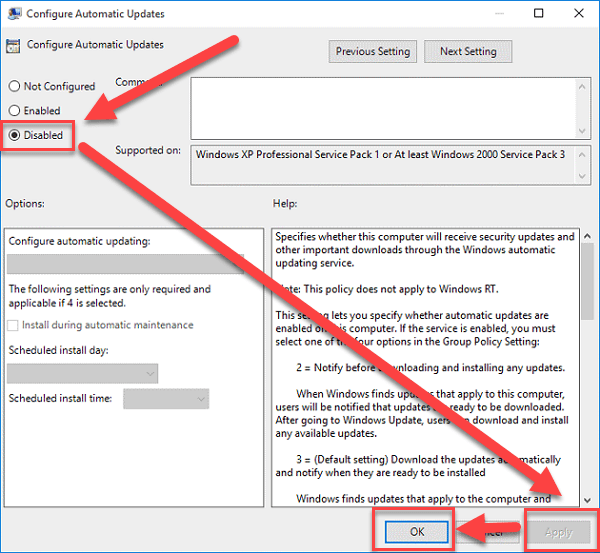 Instructions to turn off Windows update in Windows 10 - Step 10