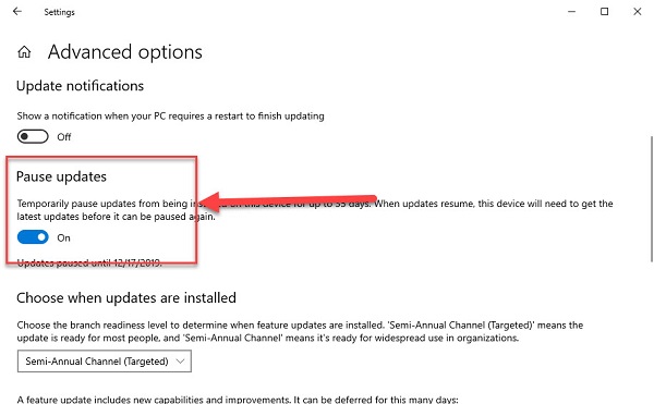 Instructions to turn off Windows update in Windows 10 - Step 3