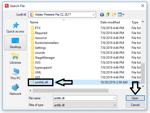 adobe premiere pro cc amtlib.dll