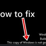 Sửa lỗi this copy of windows is not genuine win 7 build 7601 28