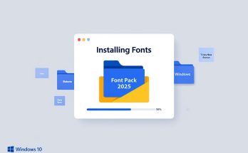 indows 10 Font Installation Interface