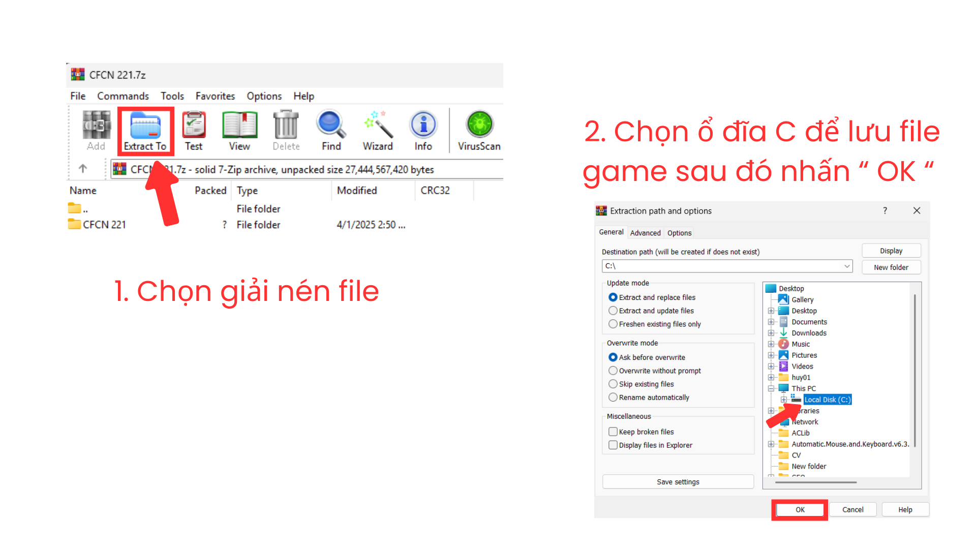 Giải nén CF Offline
