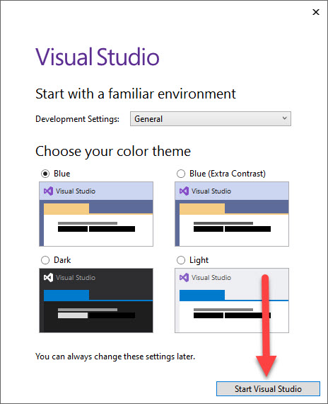 install visual studio 2019 on different drive