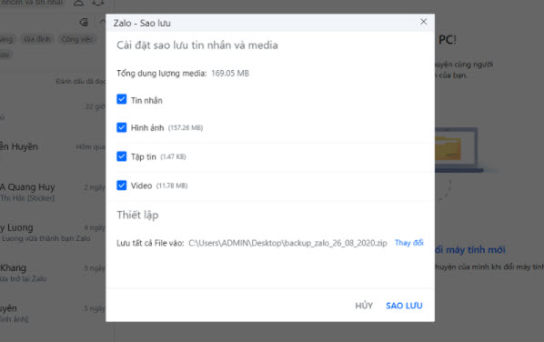 2 cách khôi phục tin nhắn Zalo 2020 chi tiết nhất 7