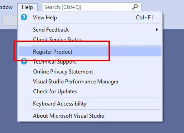 Visual Studio 2017 Full Key Kích Hoạt Vĩnh Viễn 2025 14 Register Product