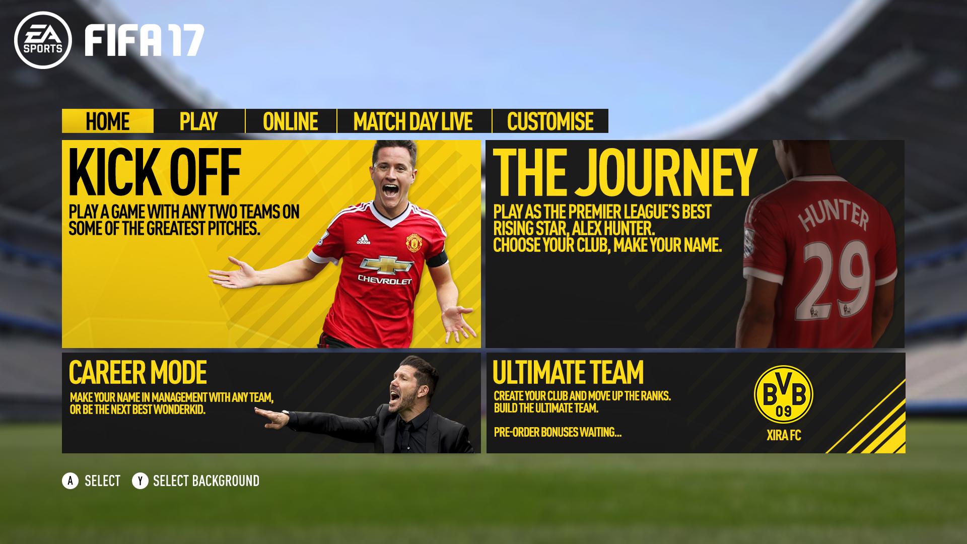 Chế độ chơi nổi bật FIFA 17