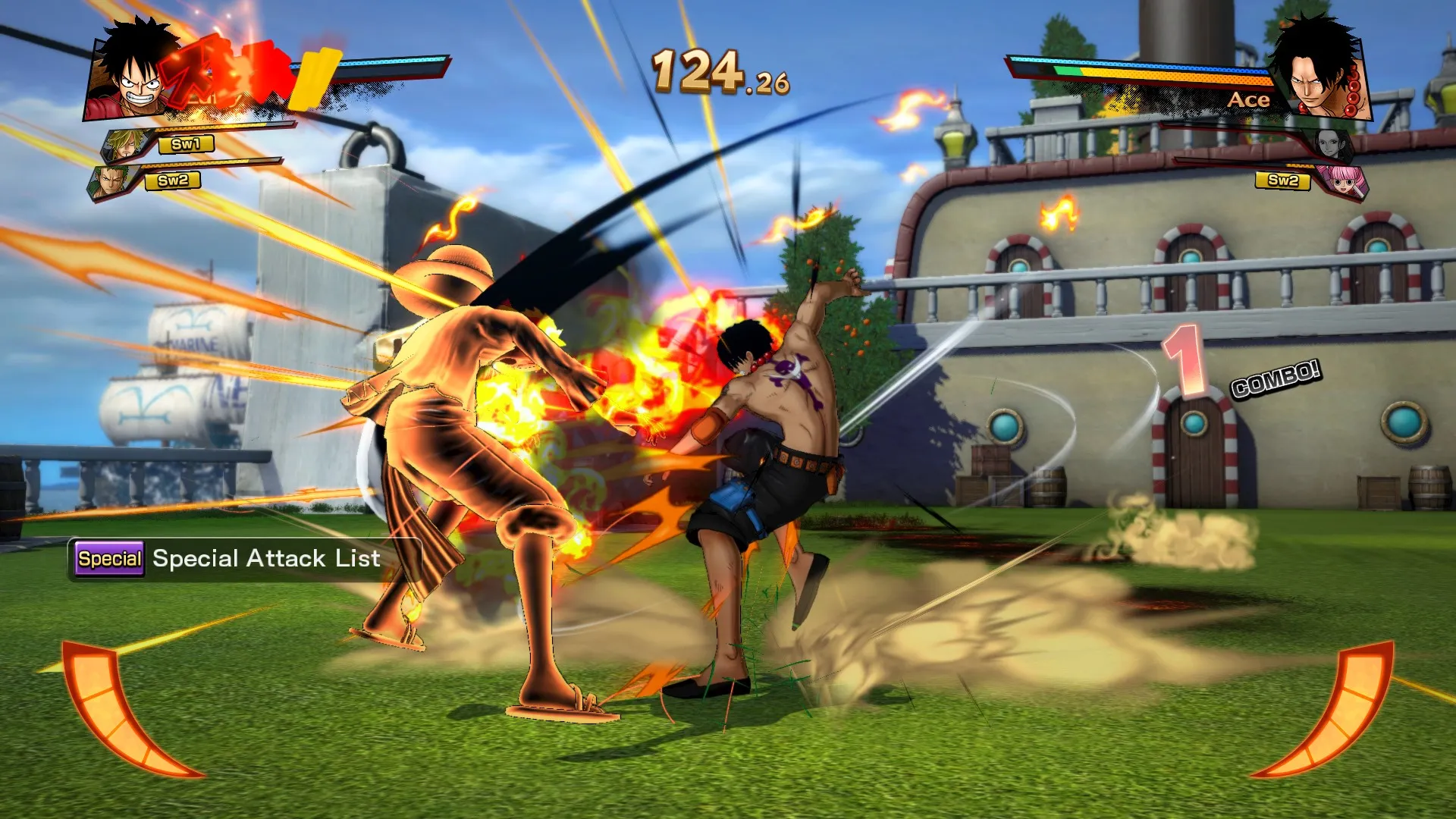 One Piece Burning Blood Combo