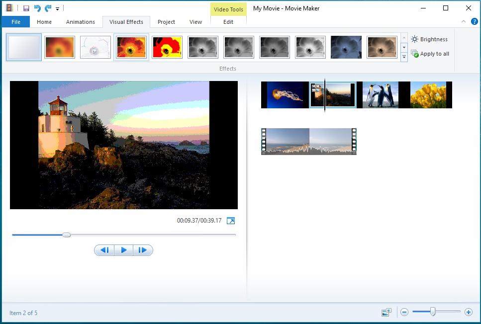 Windows Movie Maker: Huyền thoại chỉnh sửa video một thời, giờ ra sao? Giao diện phần mềm chỉnh sửa video miễn phí Windows Movie Maker