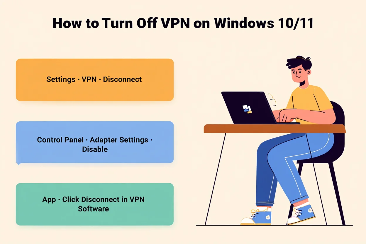 How to Turn Off VPN on Windows 10/11
