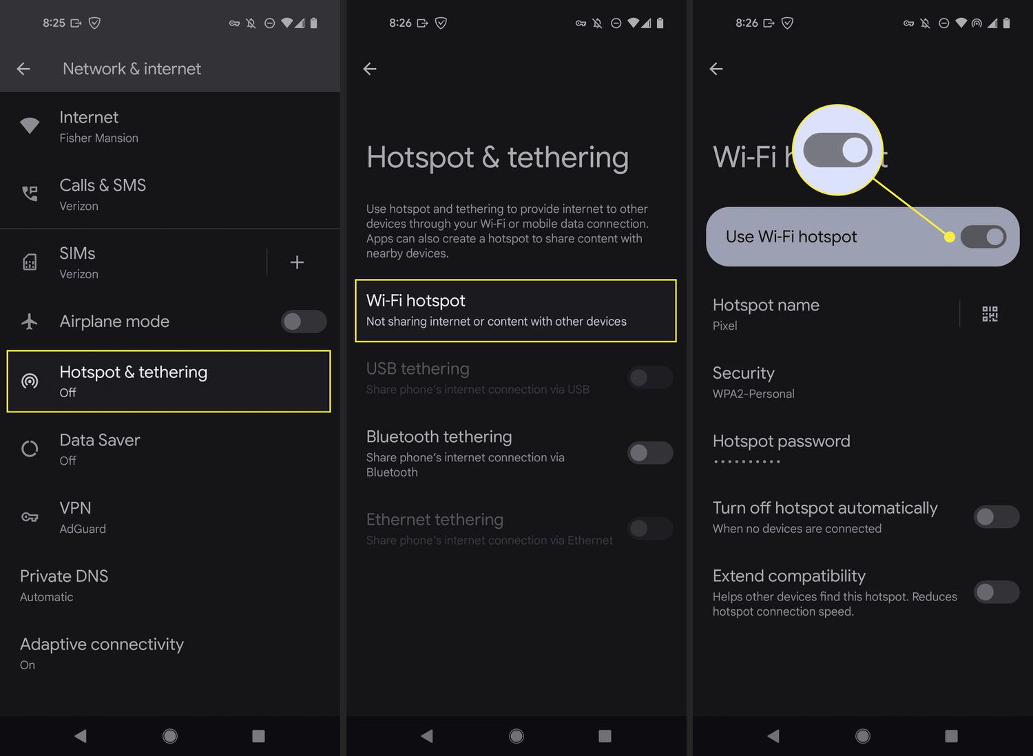 Connect via a Mobile Hotspot 