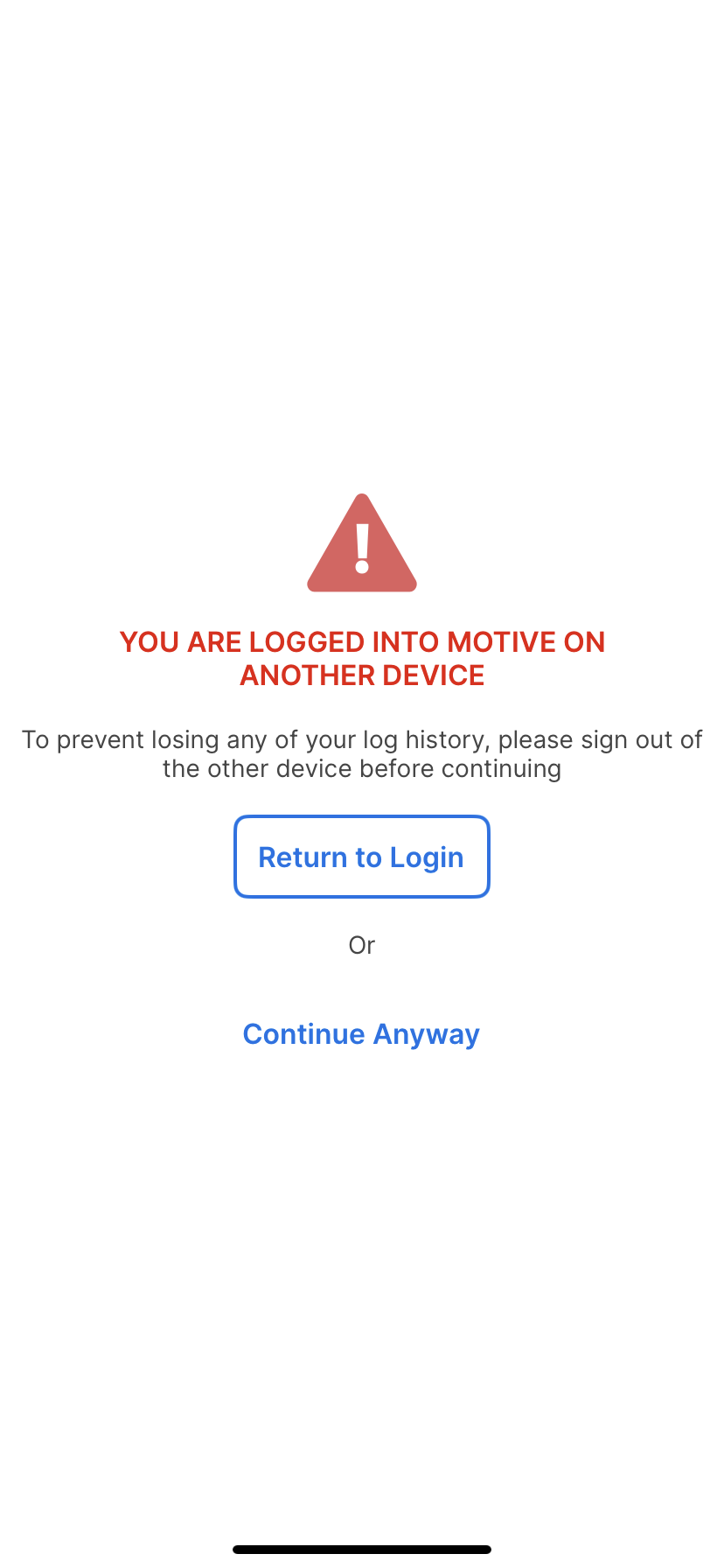 Do not use multiple devices