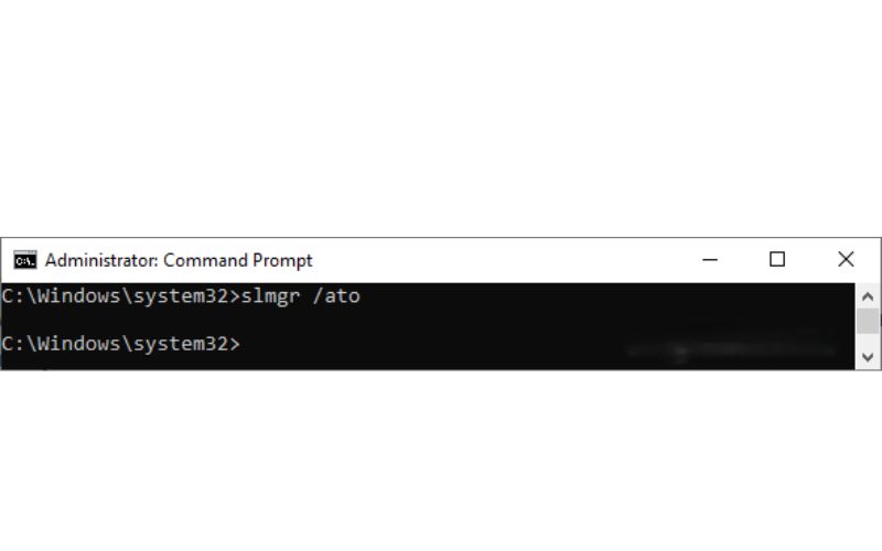Run command slmgr ato