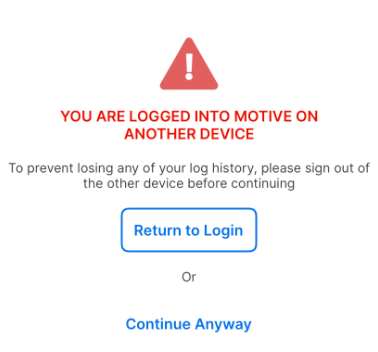 Do not use multiple devices