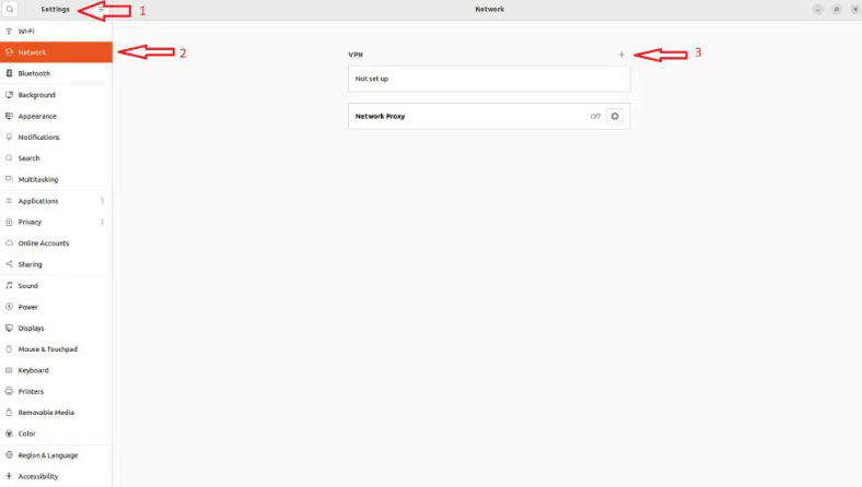 Find network settings