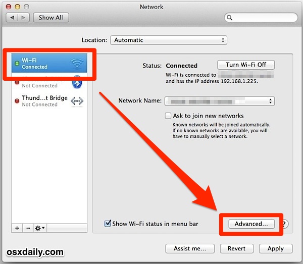 Find DNS tab 
