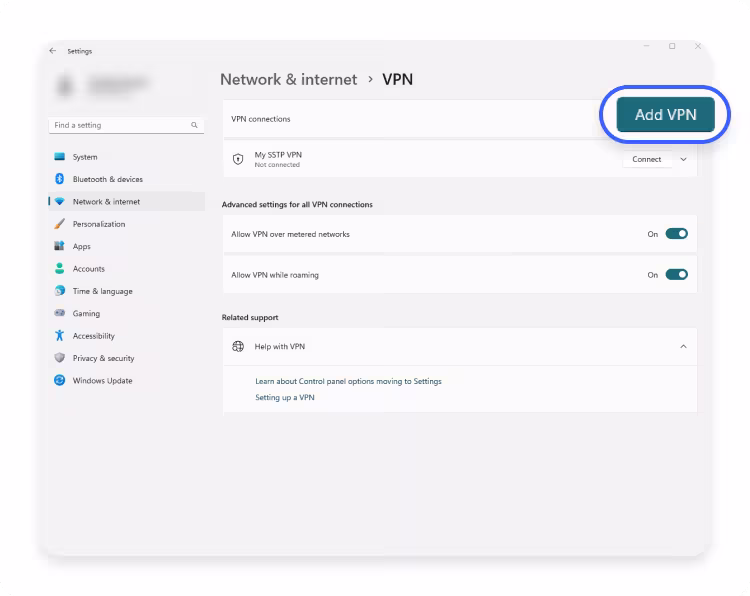 Add new VPN