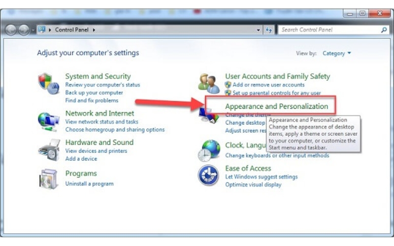 Cài font chữ qua Control Panel