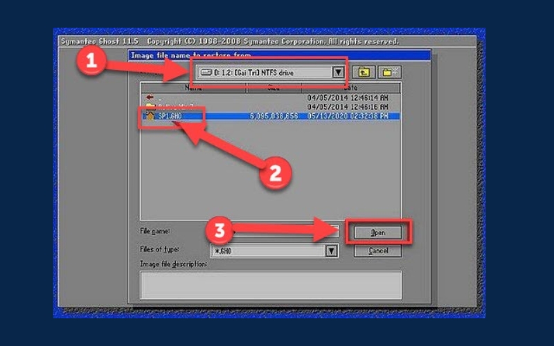Detailed Guide to Ghost Win 7 Using USB with Images 9 Choose the file location where you saved the Ghost win 7