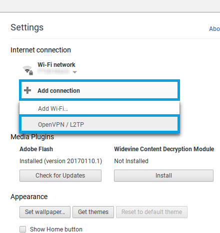 Go to network setting 