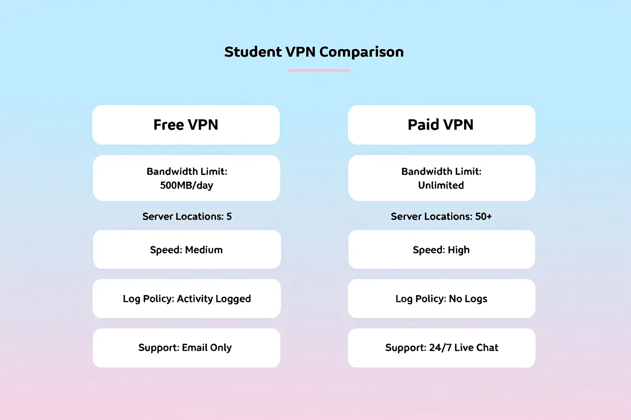 Free vs Paid VPN for Students