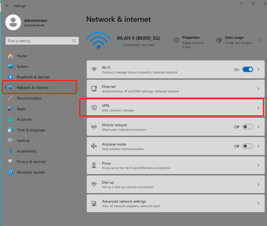 Add new VPN