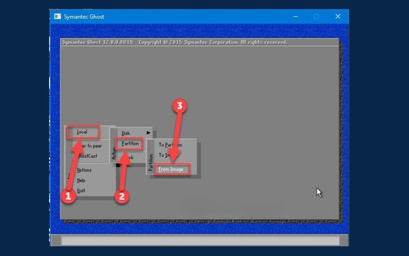 Detailed Guide to Ghost Win 7 Using USB with Images 8 Select Local => Choose Partition => select From Image