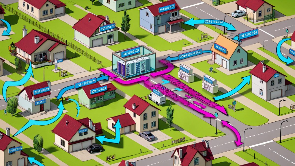 What is Subnet Mask? A Beginner-Friendly Guide to IP Networks 1 Street and house analogy explaining subnet mask and IP addressing
