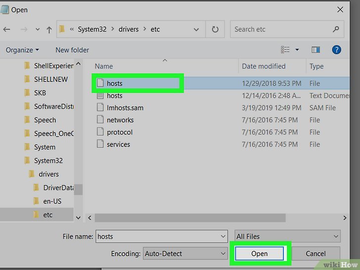 Find host file