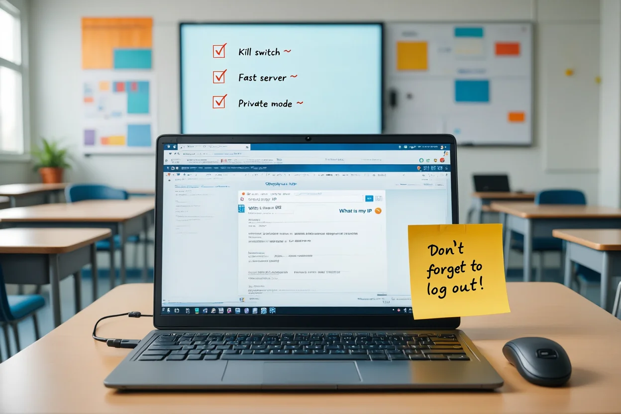 VPN Usage Tips on a School Chromebook