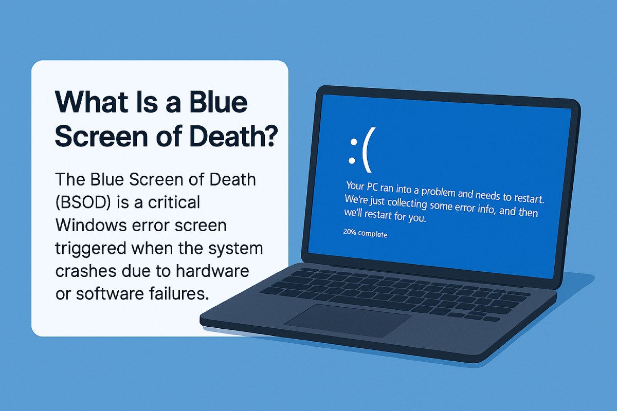 What Is a Blue Screen of Death (BSOD)? Causes, Fixes, and Real Experiences What Is a Blue Screen of Death?