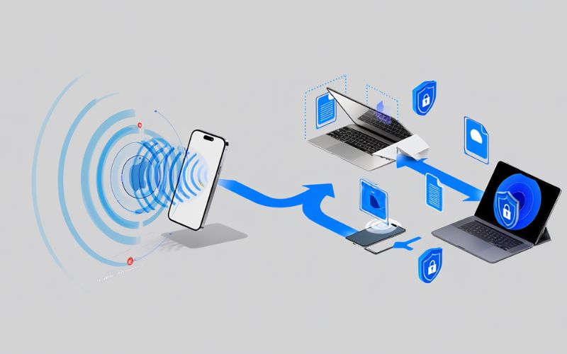 What is AirDrop on iPhone? Definitive Guide to Features, Setup, and Troubleshooting for 2025 1 Step-by-step visual of AirDrop’s secure file transfer process on iPhone