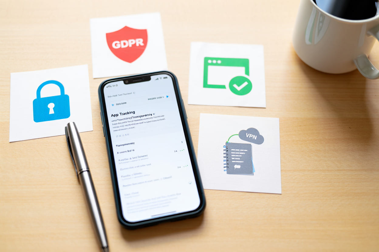 Real photo of privacy setup with iPhone
