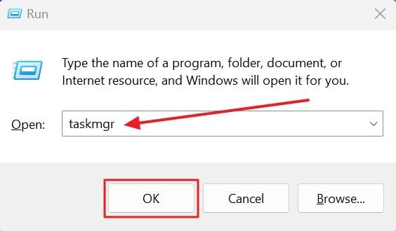 Open the Run dialog