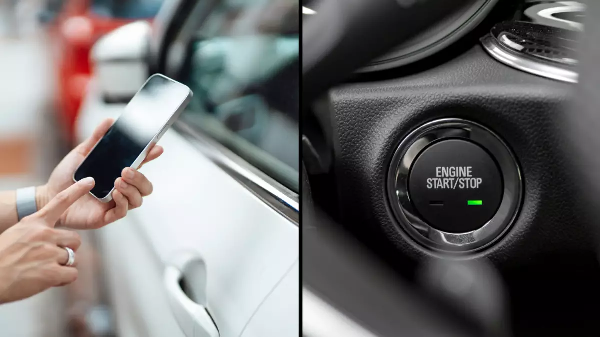 Start your car and unlock your phone.