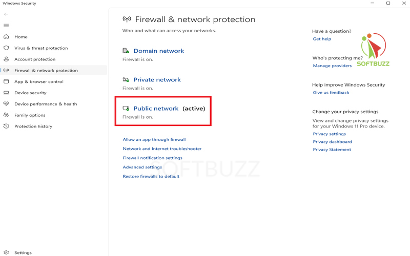 Choose your active network