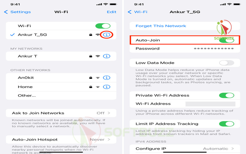 Enable Auto Join for faster Wi-Fi