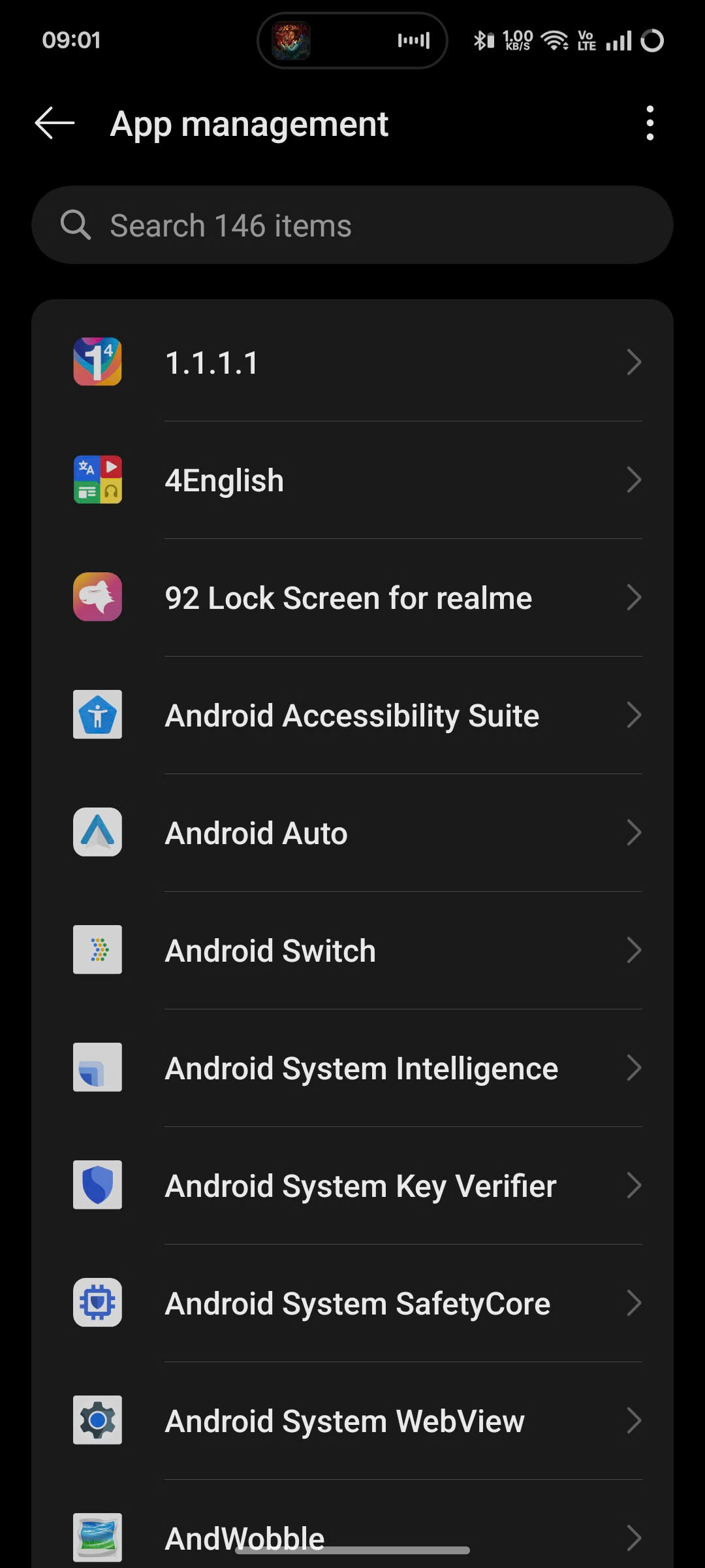Open app management