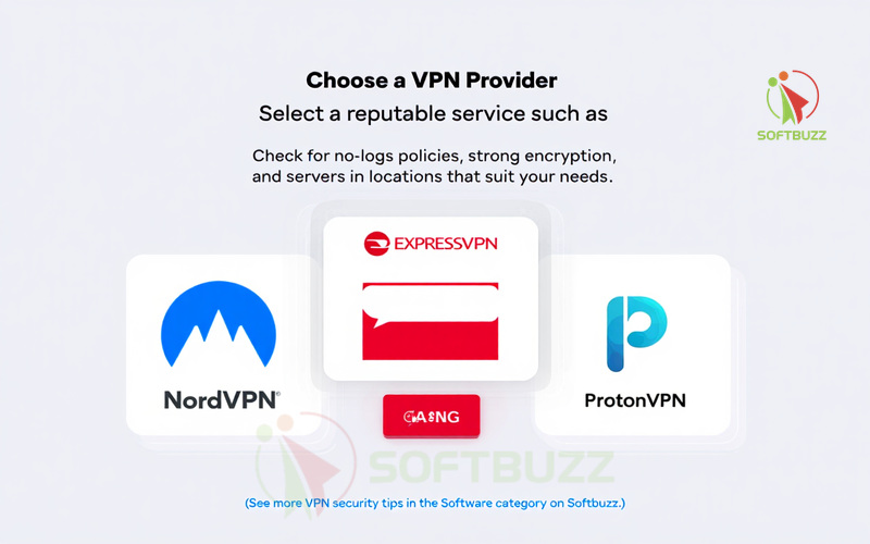 Choose a trusted VPN provider