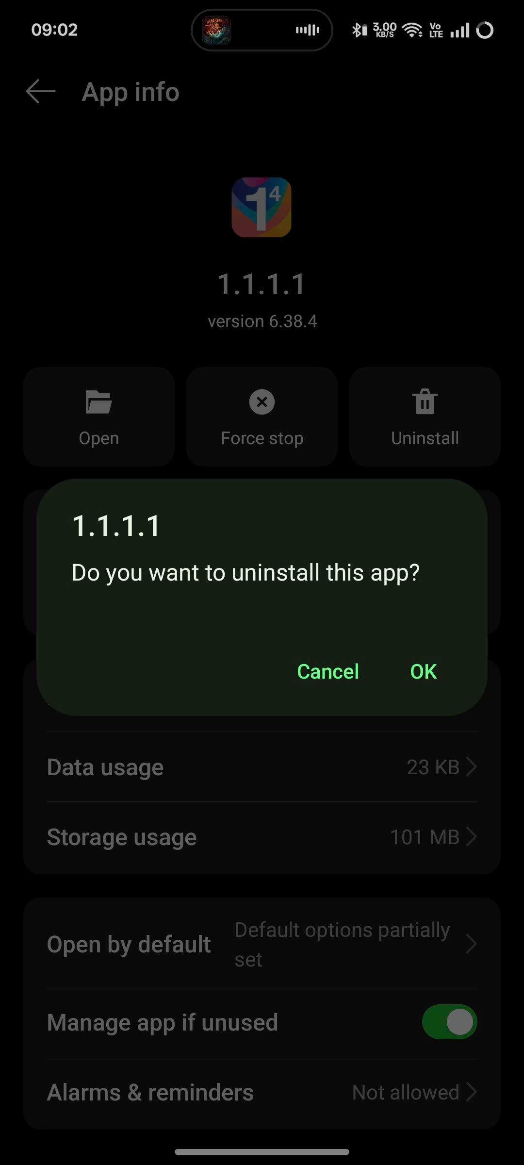 Delete VPN app android