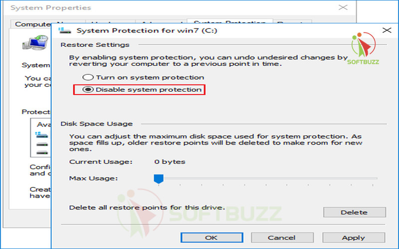 How to Partition Hard Drive Windows 10 Without Losing Data (2025) 25 Disable system restore immovable
