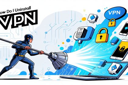 Creative VPN uninstall concept