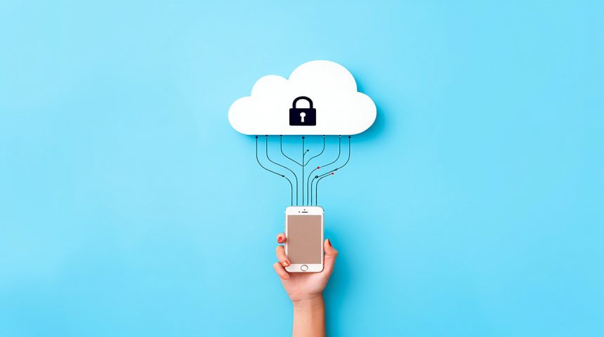 Simple VPN concept illustration