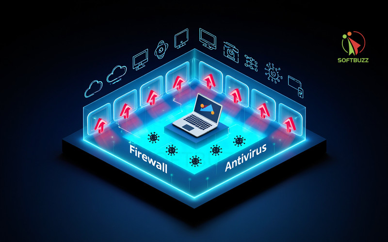 Firewall and Antivirus Protection (2025 Guide to Cybersecurity) 17 layered defense with firewall and antivirus