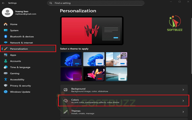  Open personalization colors