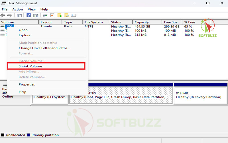 How to Partition Hard Drive Windows 10 Without Losing Data (2025) 24 Select shrink vlolume