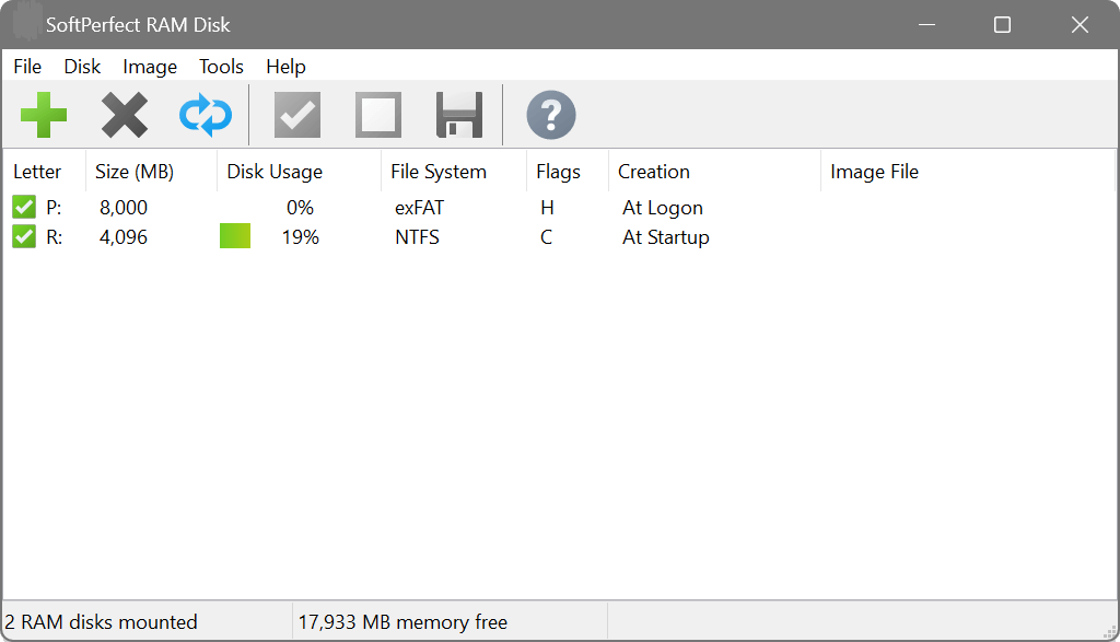 SoftPerfect RAM Disk Free Download 2025 – Fast & Safe Virtual Storage 1 SoftPerfect RAM Disk Software Interface 2025