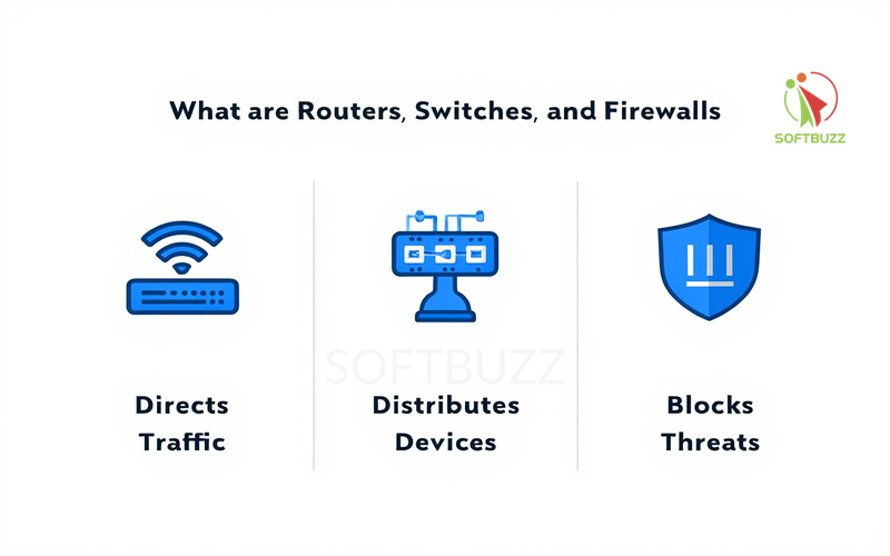 Routers Switches and Firewalls: Secure Networking Guide 2025 16 What are routers, switches, and firewalls in networking