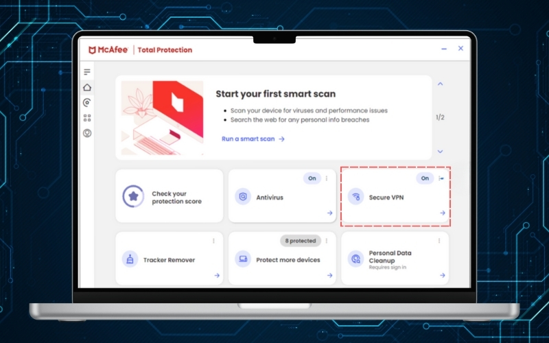 How to use McAfee VPN on Windows
